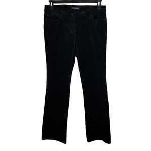 WHBM Black Boot Cut Velvet/Velour Pants